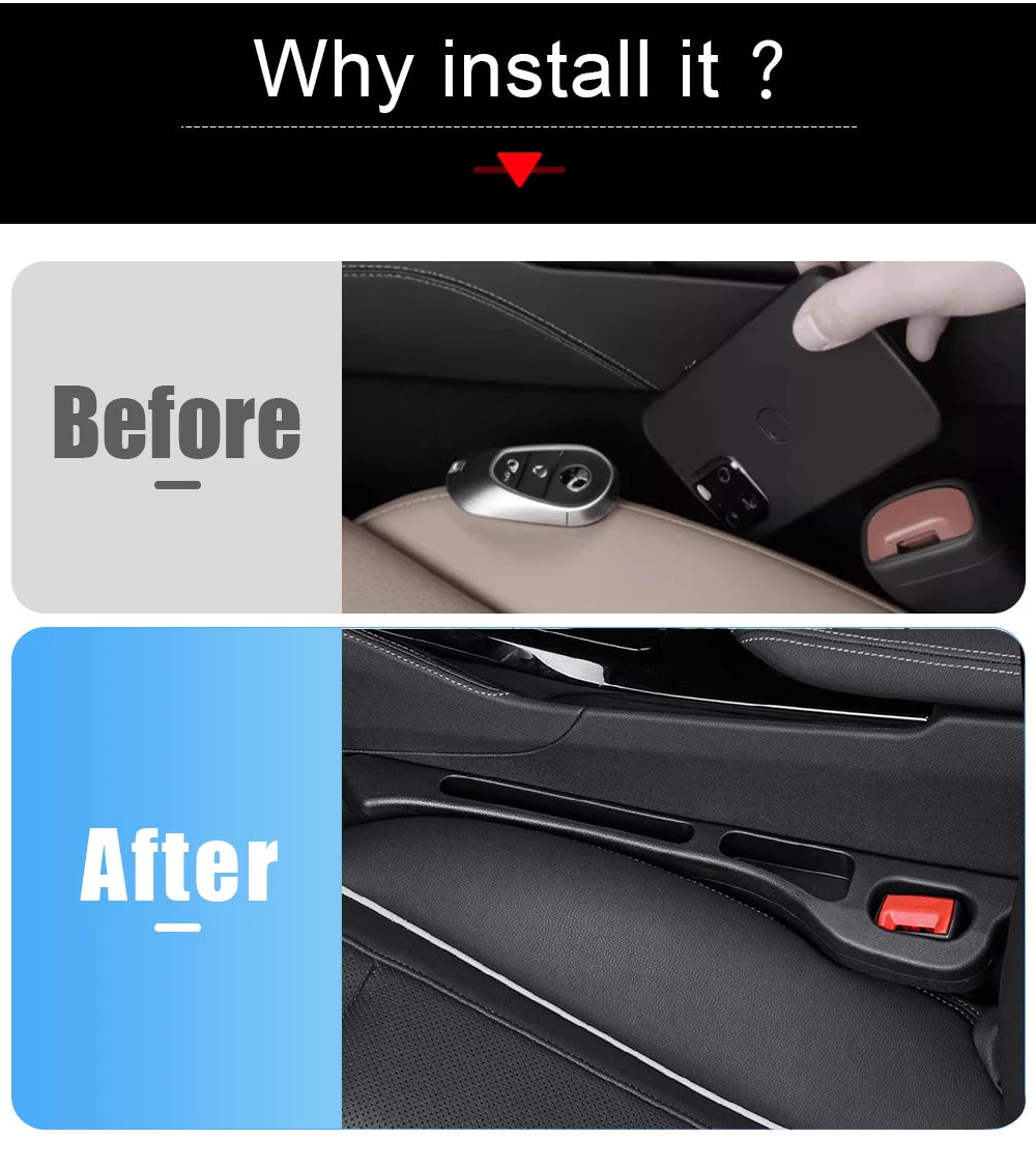 Car Seat Gap Filler Side Seam Plug Strip Leak-proof Filling Strip Interior Universal Decoration Supplies Organizer Accessories